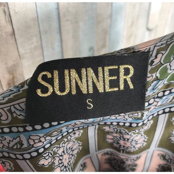 NWOT Anthropologie Sunner‎ S Silk Boho Chic Floral Peasant Dress - Picture 6 of 6